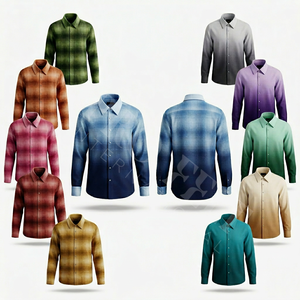 Vêtements Personnalisés : Veste à Carreaux Entièrement Zippée, Chemise Décontractée Légère à Manches Longues, Idéale pour le Travail en Extérieur et la Mode Toutes Saisons - Product Image 1