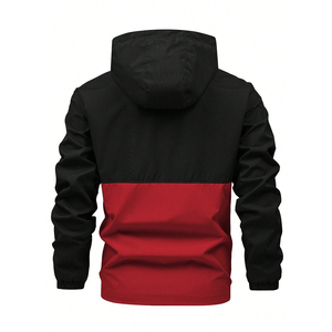 Veste coupe-vent unisexe surdimensionnée personnalisable OEM, confortable et décontractée, avec design fin à motifs de dessins animés et patchwork – Meilleure vente - Product Image 2