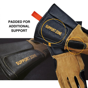 Vente directe usine – Gants de soudage en cuir de vachette double couche, longs, ignifuges, doublés polaire, épaissis, résistants à l'usure et au métal fondu - Product Image 5