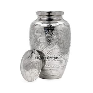 Urna de cremación de Color plata para cenizas, urna de lujo de la mejor calidad, respetuosa con el medio ambiente, diseño tradicional, urna exclusiva - Product Image 6