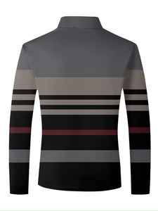 Camiseta Polo Casual para Hombre, 100% Algodón, Última Moda, Mangas Largas, Transpirable, Jersey, Diseño Sólido, Personalizable - Product Image 2