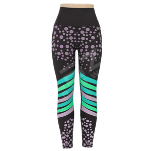 2025 Fábrica al por mayor Impresión digital de alta calidad Cintura alta para yoga Buttery Color suave mariposa Cintura elástica Leggings de yoga - Product Image 3