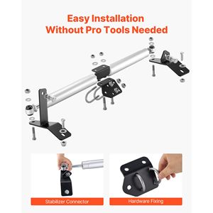 Kit Stabilizzatore Doppio dello Sterzo per Camion, per Dodge Ram 2500/3500 4WD 2003-2012, Sospensione da 2 Pollici - Product Image 6