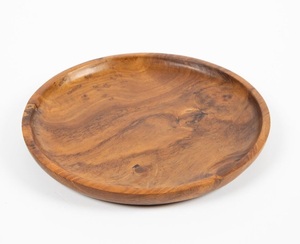 Custom Logo Wooden Dinner Plate Handcrafted Solid Wood Serving Plate For Restaurant Hotel And Retail Business - Product Image 4