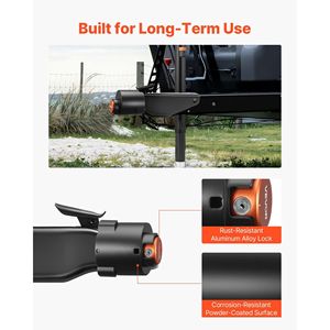 Lucchetto per Gancio di Traino per Camper Resistente, Adatto a Giunti a Sfera Diritti da 2-5/16 Pollici, con 3 Chiavi, Blocca Catene di Sicurezza - Product Image 5