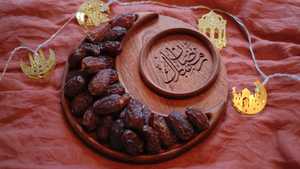 Handmade Wooden Ramadan Tray Arabic Dates and Sweets Serving <b>Platter</b> Customized Dish for Eid Majlis Table Decoration Wholesale - Product Image 3