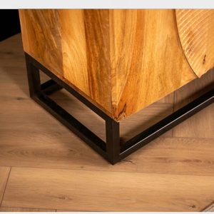 Contemporary Premium Wooden Sunset Sideboard Solid Wood <b>Storage</b> <b>Cabinet</b> Wooden Buffet Unit for <b>Dining</b> <b>Room</b> Living <b>Room</b> - Product Image 3