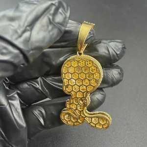 Pendentif Tweety Bird Iced Out, bijoux hip hop, pendentif en argent 925, pendentif personnalisé en moissanite VVS, personnage de dessin animé pour hommes et femmes - Product Image 2