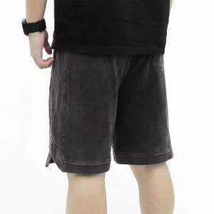 Shorts décontractés pour hommes, coupe ample, effet délavé, taille adulte, couleur personnalisable, prix de gros 2026 - Product Image 3