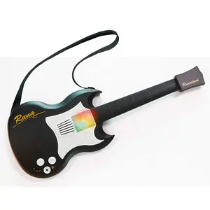 56cm trẻ em cảm ứng đồ chơi guitar được xây dựng trong hợp âm cho người mới bắt đầu dễ dàng chơi