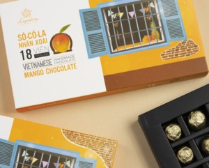 Boîtes cadeaux de chocolat avec garniture à la mangue pour souvenirs, cadeaux et vente en gros de chocolat, emballage personnalisé - Product Image 3