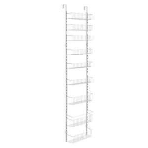 Organizzatore da Cucina a 9 Ripiani in Acciaio Resistente, Montabile Sopra la Porta, Porta Spezie Regolabile a Parete con Sistema di Stoccaggio ad Alta Visibilità - Product Image 1