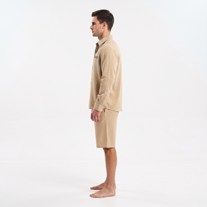 Trending Men's Summer <b>Shirt</b> and <b>Shorts</b> Set <b>Button</b> <b>Up</b> <b>Short</b> <b>Sleeve</b> Two Piece Casual Outfit Wholesale - Product Image 2