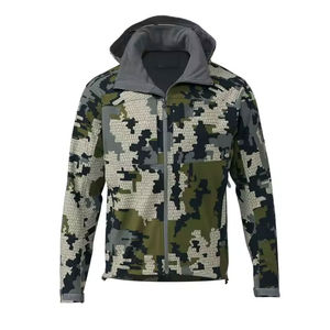 Chaqueta de Caza con Capucha, Impermeable, Cortavientos y Transpirable, de Poliéster/Nailon, Unisex, para Invierno, con Logotipo Frontal, Precio de Fábrica, Servicio OEM - Product Image 3