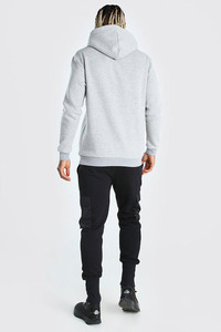 Sweat à capuche zippé pour homme 100% Coton, style Streetwear, coupe ample, coupe courte, molleton épais, avec masque intégré, vierge vintage, personnalisable - Product Image 2