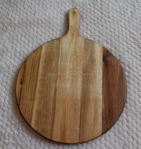 Tabla de cortar rectangular de madera de mango ecológica al por mayor, 0.4 cm de grosor, extra grande, con borde natural, de madera maciza, apta para lavavajillas - Product Image 4