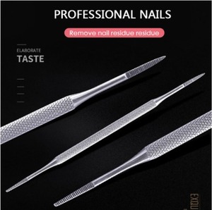 Lime à ongles double face pour ongles incarnés, outils de pédicure en acier inoxydable, repousse-cuticules pour manucure - Product Image 2