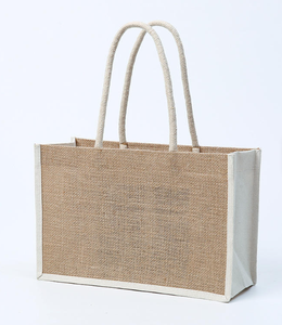 Sac messager en jute personnalisé avec options d'impression, sac bandoulière écologique pour usage promotionnel et commercial - Product Image 1