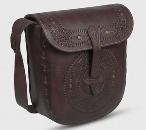 Sac bandoulière vintage en cuir artisanal, sacoche bohème sculptée à la main, sac à bandoulière en cuir véritable de qualité supérieure pour femme - Product Image 5