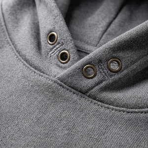 Sudadera con Capucha Unisex de Moda, Lisa, Mezcla de Algodón, Informal, para Bordar e Imprimir - Product Image 4