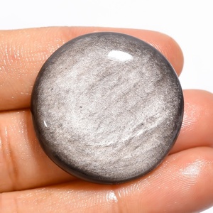 Vente en gros de cabochon de pierres précieuses en obsidienne naturelle arc-en-ciel en forme de mélange lisse pour la fabrication de bijoux - Product Image 1