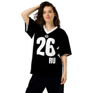 Camiseta de Fútbol Americano Personalizada de Malla Unisex con Cuello en V, Transpirable, para Entrenamiento, con Estampado de Fútbol, Fabricante de Ropa al por Mayor OEM - Product Image 1