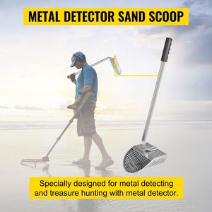 Pala da Spiaggia in Acciaio Inox con Foro da 10 MM per Metal Detector, Paletta da Sabbia da 10 Pollici con Accessorio per Rilevatore - Product Image 5