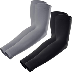 Mangas Protectoras Elásticas Azules y Negras para Pesca, Ciclismo, Running y Deportes al Aire Libre, Protección Solar, Logotipo Personalizado, OEM, Venta al Por Mayor - Product Image 2
