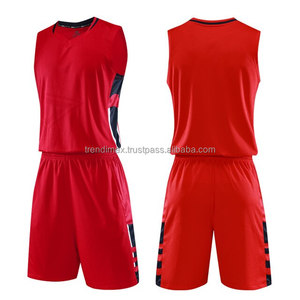 Nouveaux uniformes de basket-ball imprimés en polyester réversible personnalisés de grande taille ensembles de basket-ball sublimés en maille de sport - Product Image 3