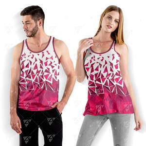 Chaleco Deportivo para Hombre, Sin Costuras, ODM, 100% Poliéster, Sublimado, Tejido, de Secado Rápido, Transpirable, Ligero, Sin Mangas, para Correr - Product Image 1