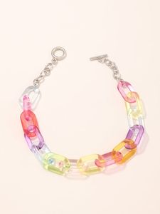 Collar de Cadena de Eslabones de Resina Moderno con Construcción Ligera, Accesorio de Moda Único Hecho a Mano para Mujer - Product Image 1