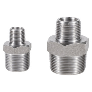 Raccords hydrauliques en acier inoxydable à filetage mâle NPT, raccords de tuyauterie de haute qualité, raccord hexagonal, prix d'usine, adaptateur, coupleur - Product Image 5