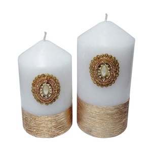 2018 Vente chaude Designer non parfumé, bougie pilier de cire parfumée, pilier de bougie de cire de père Noël, bougie de créateur de cire, bougie colorée - Product Image 2