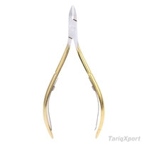 Coupe-ongles professionnel en acier au carbone à lame courbée pour manucure et pédicure, pince à cuticules portable à mâchoires larges