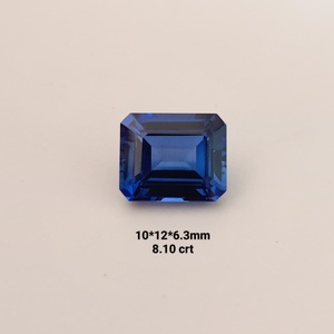 Nueva Llegada 2026: Piedras Preciosas Sueltas de Zafiro Azul Creado en Laboratorio con Corte Octogonal de Diseñador para Uso en Joyería de Lujo - Product Image 3