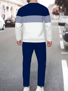 Conjunto de Hombre de Alta Calidad al por Mayor de Fábrica, Otoño Invierno, Código Europeo, Tejido de Algodón, Cuello Alto, Lavado Digital, LOGO Personalizado - Product Image 5