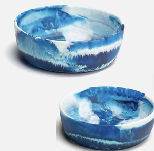 Eco-Friendly Handmade Home Hotel Quality Epoxy Resin Ice Cream Bowls Highly Polished Customizable <b>Dinnerware</b> Parties Kitchen Use - Product Image 1