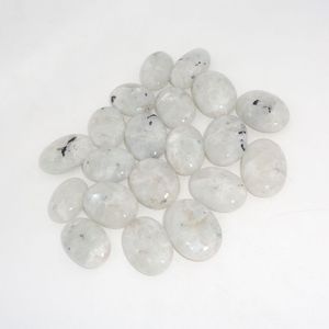 Pierre de Palmier en Pierre de Lune Naturelle, Cristal de Guérison Reiki, Méditation, Feng Shui, Forme Ovale Polie, Décoration de Fête, Cadeau Religieux - Product Image 1