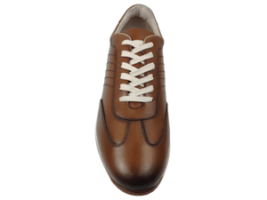 Zapatos de Hombre de Cuero Marrón con Cordones, Punta Redonda, Entresuela EVA Cómoda, Suela de Goma, Estilo Casual para Todas las Temporadas - Product Image 3