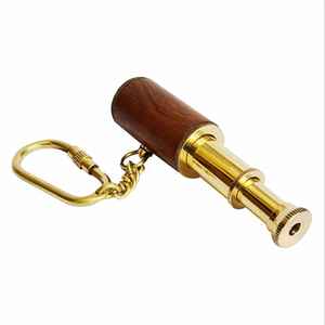 Brass Telescope Key Chain 3 Inch Nautical Marine <b>Keyring</b> Vintage <b>Mini</b> Pullout Telescope Keychain Maritime Gift Accessory - Product Image 1