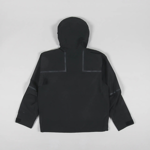 Veste coupe-vent décontractée personnalisée, imperméable, coque rigide, pour l'hiver et les activités de plein air, col montant, fermeture éclair frontale, couleur unie, thermocollée - Product Image 3