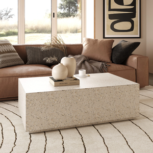 Table basse rectangulaire moderne en terrazzo et béton, ensemble de mobilier d'extérieur moderne fabriqué au Vietnam, prix B2B - Product Image 4
