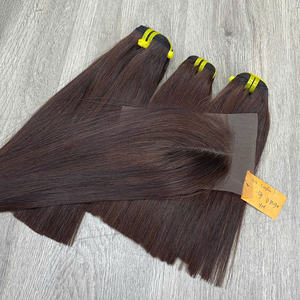 Cabello Virgen Vietnamita a Precio de Fábrica, Cabello Liso Sedoso en Trama para Mujeres, Color Marrón Chocolate, Precio de Fábrica al por Mayor - Product Image 4