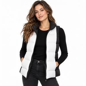 <b>Women's</b> Eco Friendly Puffer <b>Vest</b> Sustainable Warm Outerwear OEM ODM Clothing Manufacturer premium quality <b>women</b> puffer <b>vest</b> - Product Image 3