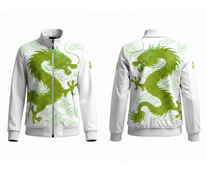 Chaqueta Deportiva con Cierre de Poliéster Sublimado Completo OEM, Ropa para Correr y Hacer Ejercicio, Cálida, Transpirable y de Secado Rápido |   Tallas Hombre Mujer Juvenil - Product Image 6