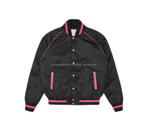 Custom Polyester <b>Quilted</b> Lined Men's Varsity Bomber <b>Jacket</b> - Product Image 1