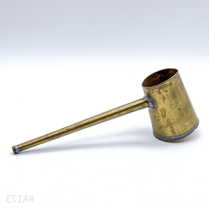 Cafetera Turca/Griega/Árabe de Latón para Estufa, Cezve Ibrik Briki con Mango de Madera - Product Image 1