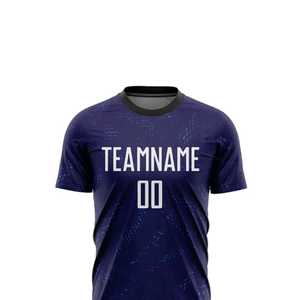 ชุดฟุตบอลแบบกำหนดเอง เสื้อทีมชาย แขนสั้น พิมพ์ลายแบบซับลิเมชั่น ผ้าโพลีเอสเตอร์ ระบายเหงื่อได้ดี เหมาะกับทุกฤดูกาล ทรงสปอร์ต - Product Image 4