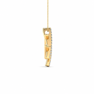 Colgante de Diamante Cultivado en Laboratorio con Corte Redondo en Oro de 10K, 14K, 18K, Plata 925, 935, Joyería Moderna para Regalo de Aniversario de Bodas - Product Image 4