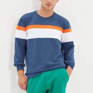 Sweat-shirt ras du cou personnalisé uni en gros, 100 % coton, coupe oversize, basiques en coton mélangé, pour homme - Product Image 4